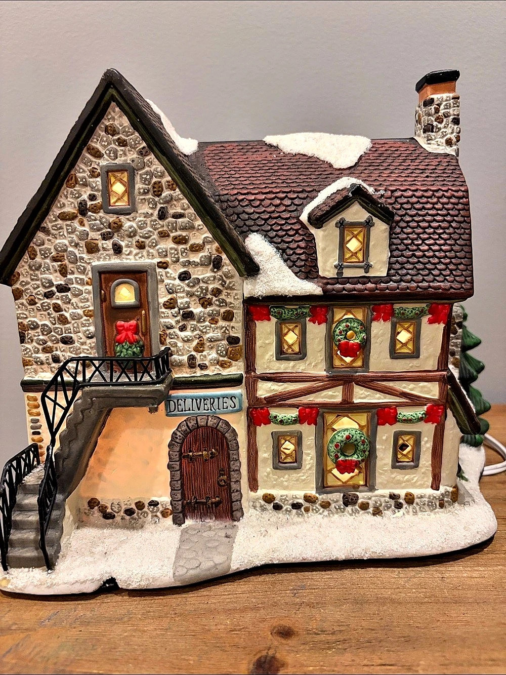 St. Nicholas Square Village Nick's Tavern Lighted Holiday Village Building Decor - Picture 8 of 16